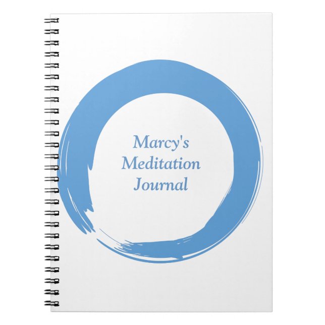 Sky Blue Zen Symbol Notebook (Front)