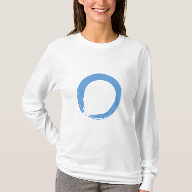 Sky Blue Zen Symbol T-Shirt (Front)