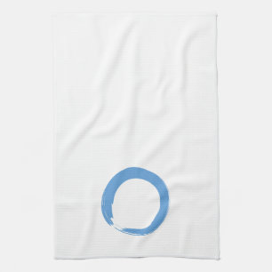 Sky Blue Zen Symbol Tea Towel