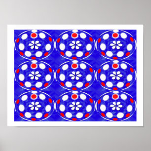 Sky bubbles art poster