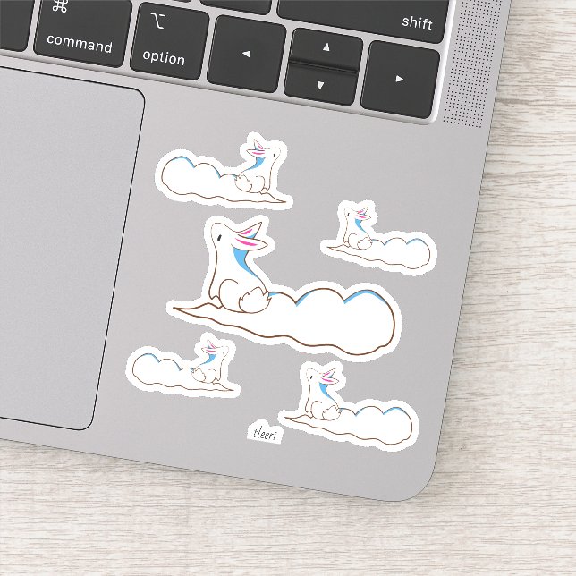 Sky Bunny - Simple Stylised Drawing (Detail)