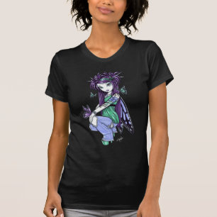 "Sky" Butterfly Rose Fairy Art Top