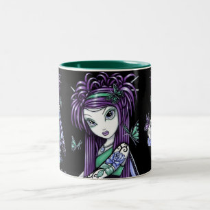 "Sky" Butterfly Rose Tattoo Fairy Mug