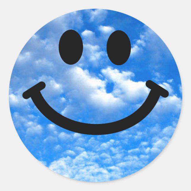 Sky Classic Round Sticker (Front)