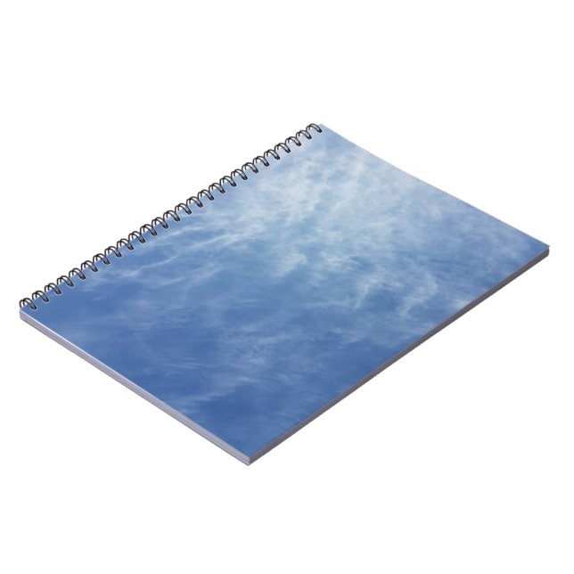 Sky, clouds, blue, white, blue and white, blue sky notebook (Left Side)