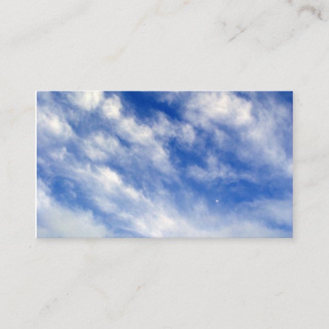 sky clouds business card (Front)