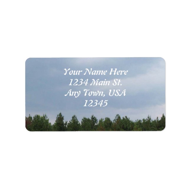Sky & Clouds Label (Front)