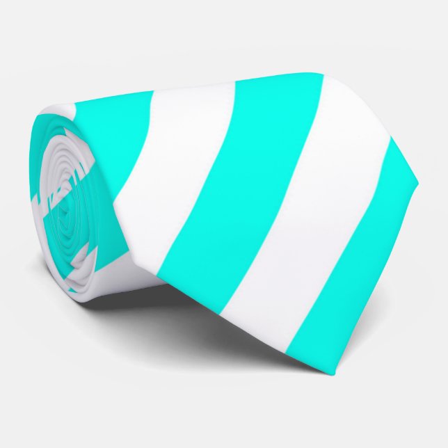 Sky colour Stripe,gift for men Tie (Rolled)