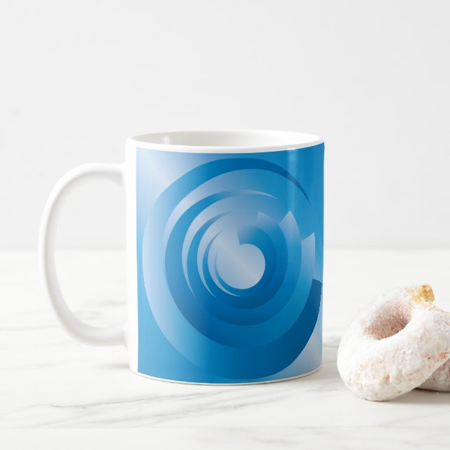 sky colours spinning coffee mug (With Donut)