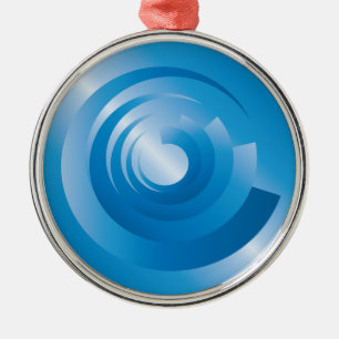 sky colours spinning metal tree decoration