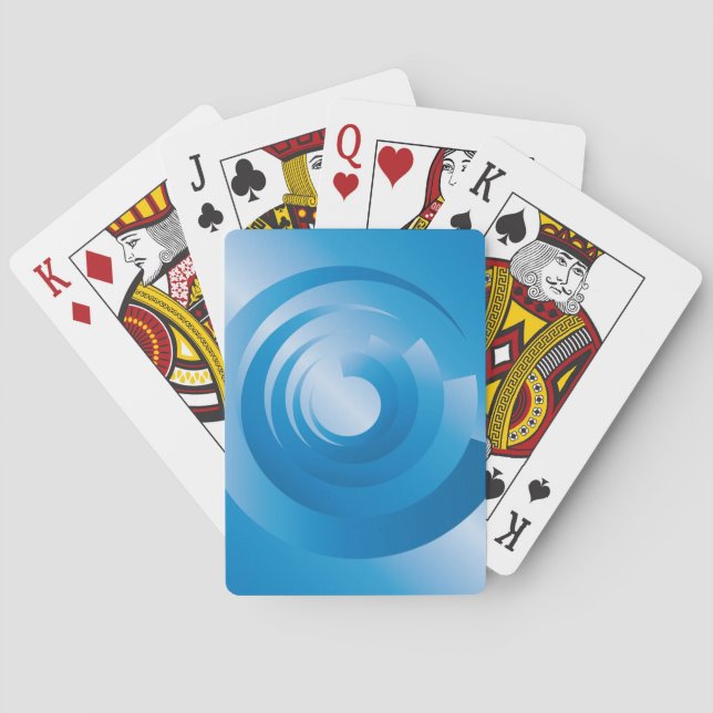sky colours spinning playing cards (Back)