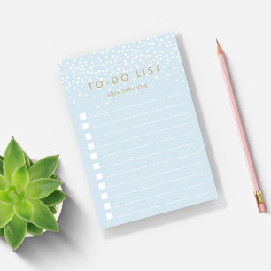 Sky   Confetti Dots Personalised To-Do List Post-it Notes