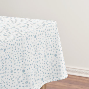 Sky Confetti Watercolor Dots Table Cloth