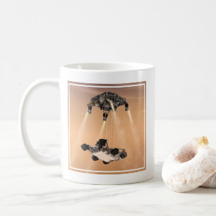 Sky Crane Maneuver During Curiosity's Mars Descent Coffee Mug