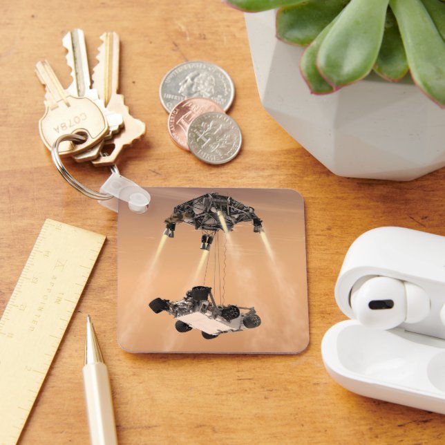 Sky Crane Manoeuvre During Curiosity's Mars Descen Key Ring (Desk)