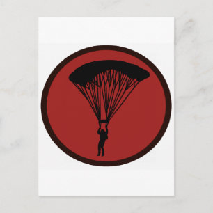 SKY DIVE COURAGE POSTCARD