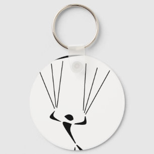 SKY DIVE PINK KEY RING