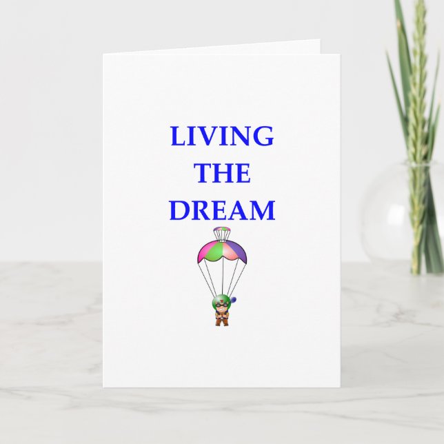 sky diving card (Front)