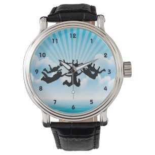 Sky Diving Design Watch
