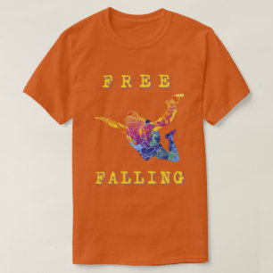 Sky Diving Free Fall Extreme Sports Abstract Jump T-Shirt