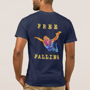 Sky Diving Free Fall Extreme Sports Abstract Jump T-Shirt