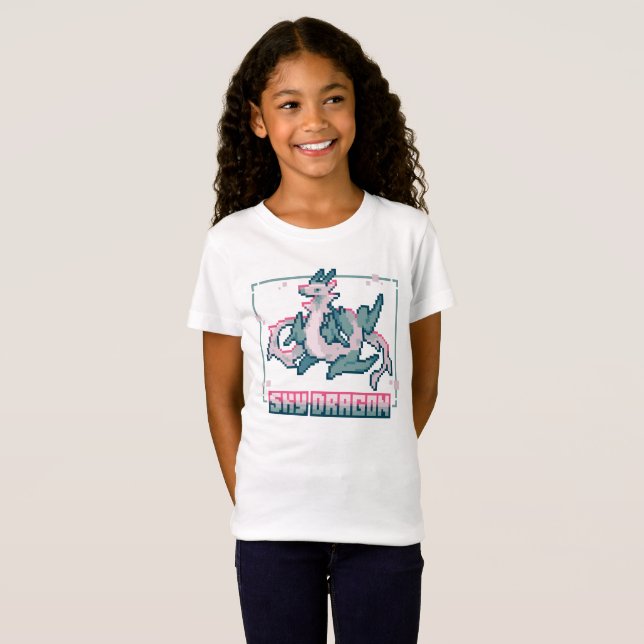 Sky Dragon Pixel art T-Shirt (Front Full)