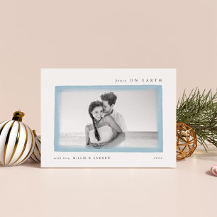 Sky   Dreamy Wish Peace on Earth Photo Holiday Card