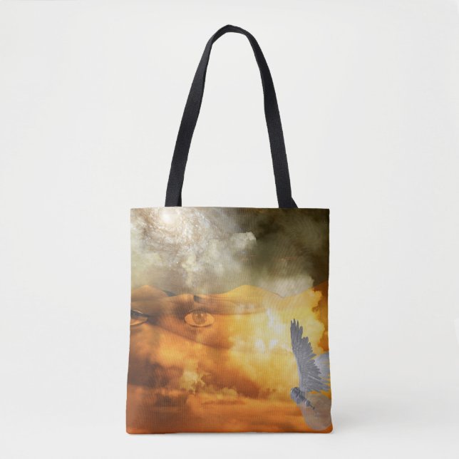 Sky face dream tote bag (Front)