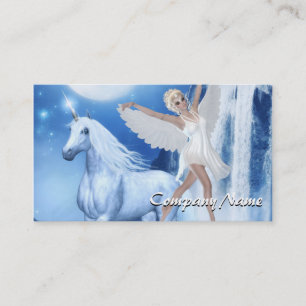 Sky Faerie Asparas and Unicorn Business Card
