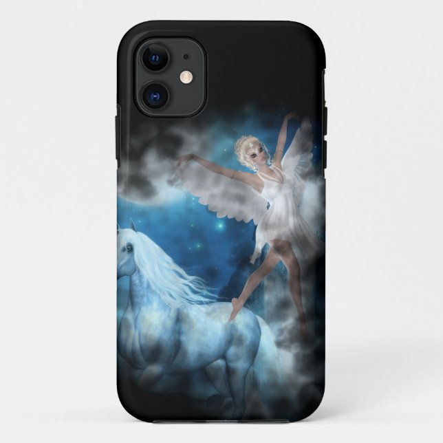 Sky Faerie Asparas and Unicorn Vignette Case-Mate iPhone Case (Back)