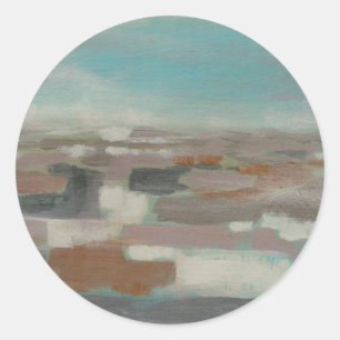 Sky Field II Classic Round Sticker