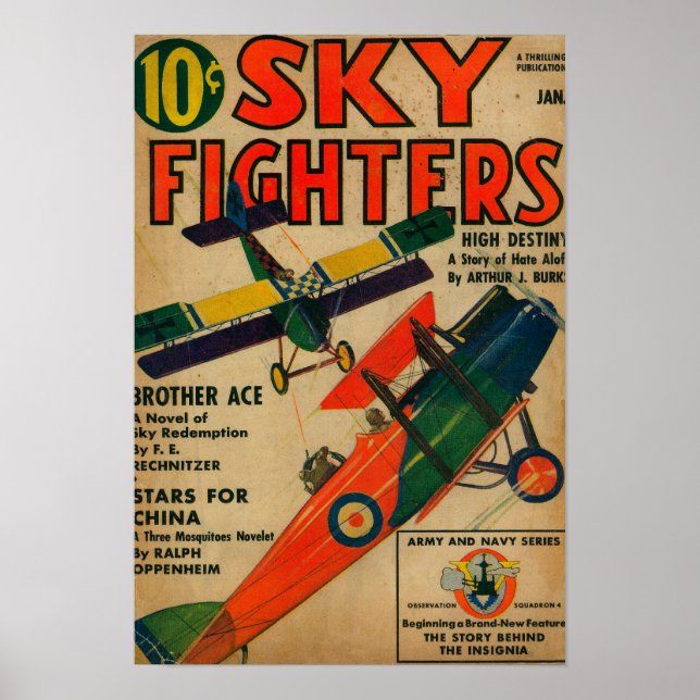 Sky Fighters Magazine Cover Poster (Front)