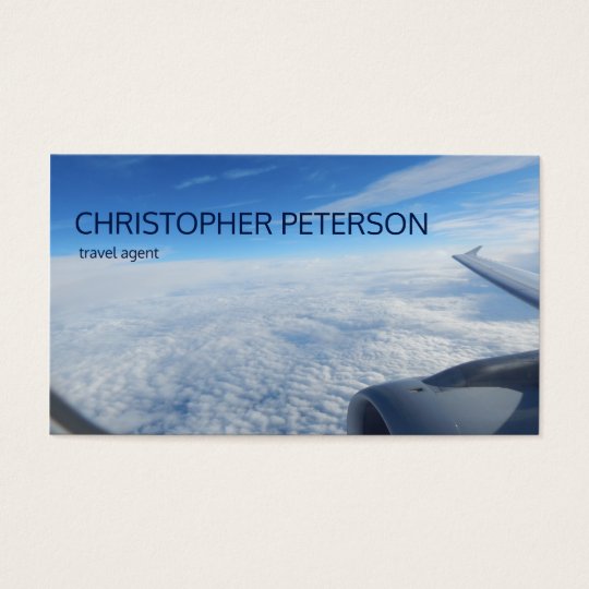 Sky Flight Travel Agent Business Card