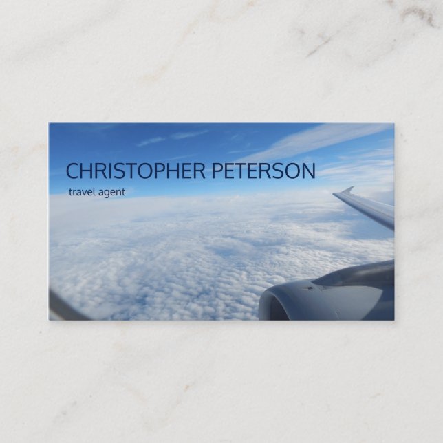 Sky Flight Travel Agent Business Card (Front)