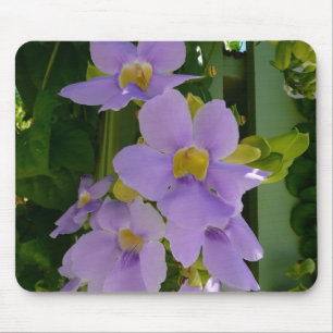 Sky Flower Vine Tropical Purple Floral Mouse Mat