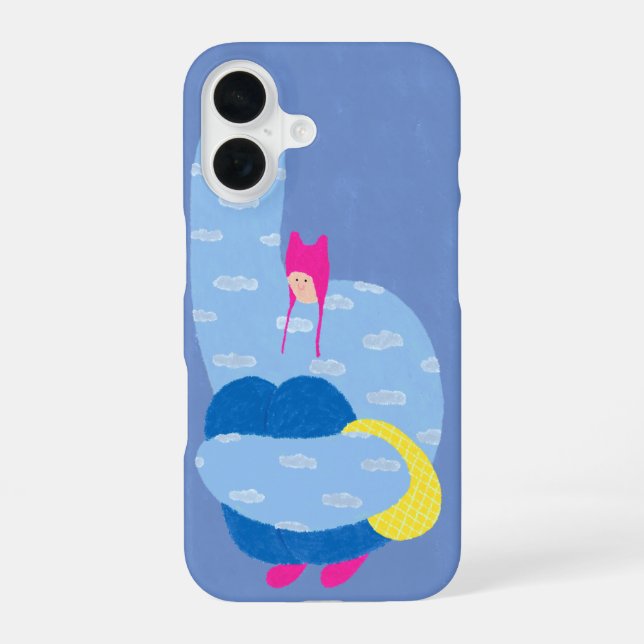 Sky & Girl iPhone 16 Case (Back)