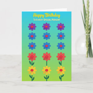 Sky Green Birthday Card