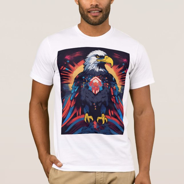 Sky Guardian: Shelling Eagle" T-Shirt (Front)