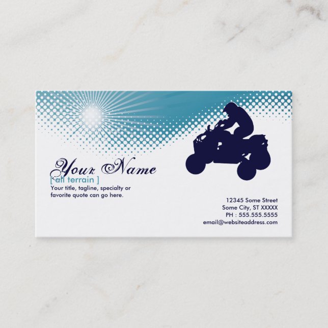 sky high atv business card (Front)