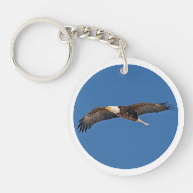Sky High Bald Eagle Key Ring (Front)