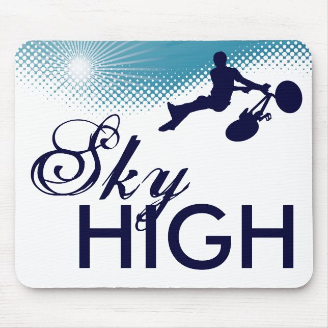 sky high cycles mouse mat (Front)