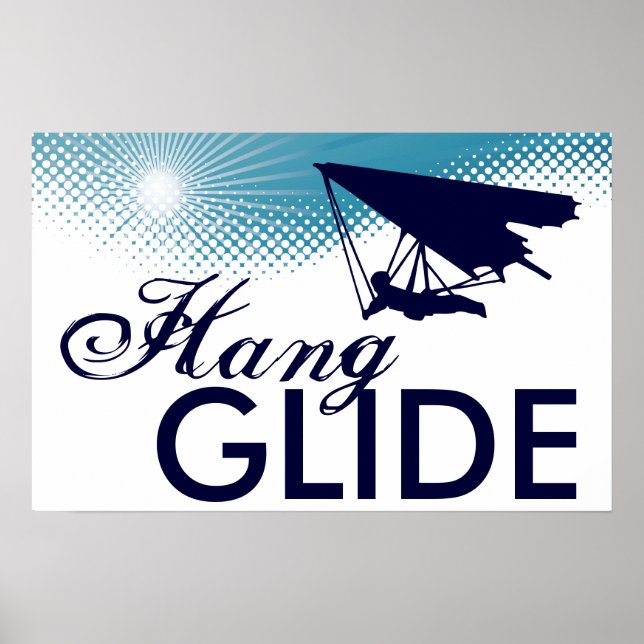 sky high hang glide poster (Front)