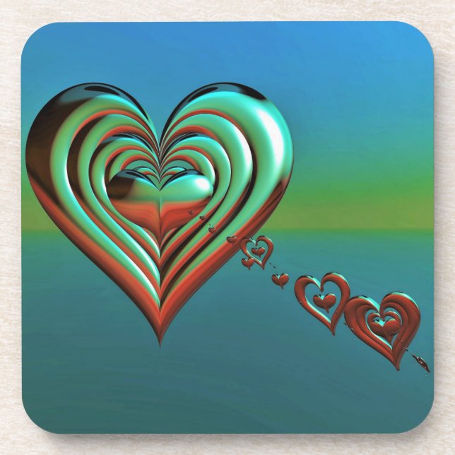 Sky High Hearts Coaster (Front)