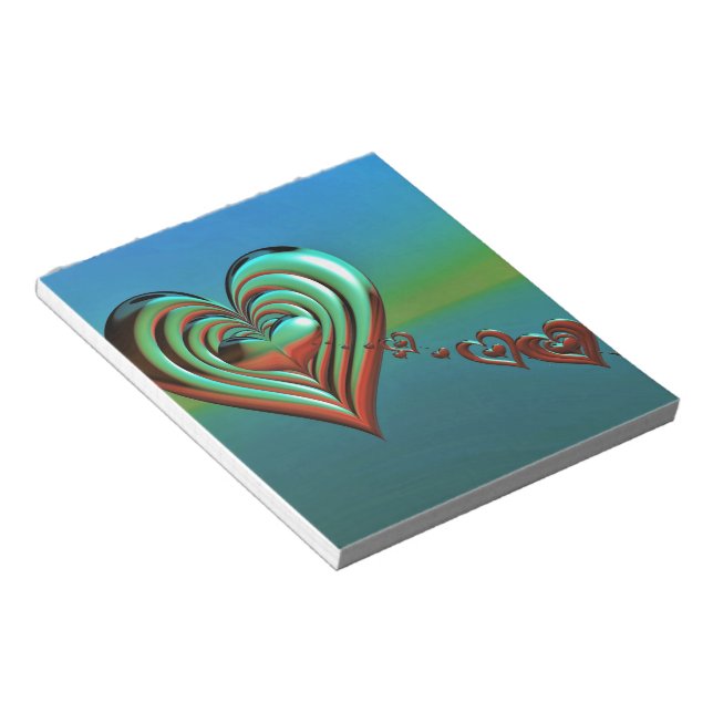 Sky High Hearts Notepad (Angled)
