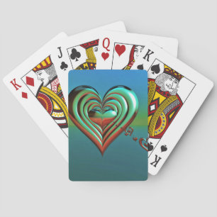 Sky High Hearts Playing Cards