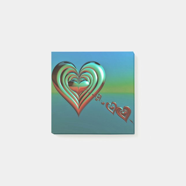 Sky High Hearts Post-it Notes (Front)