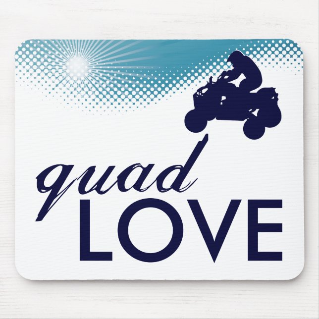 sky high quad love mouse mat (Front)