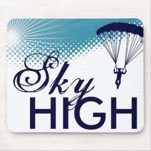 sky high skydiving mouse mat