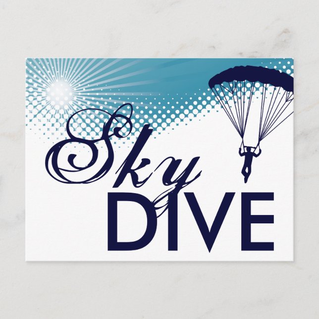 sky high skydiving postcard (Front)