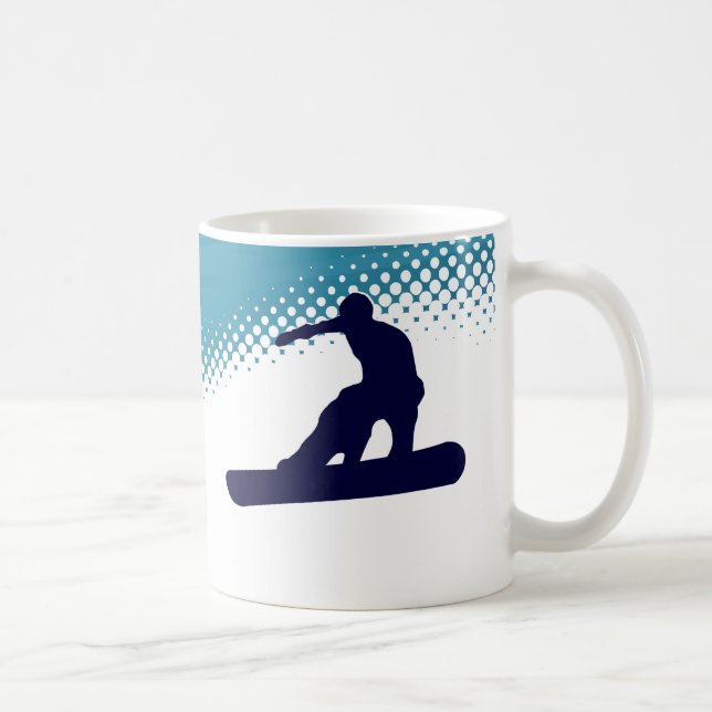sky high snowboarding coffee mug (Right)